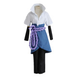 Anime Naruto Sasuke Uchiha Kimono Cosplay Costume Set Halloween Costume