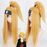 Naruto Akatsuki Deidara Cosplay Costume Whole Set With Wigs Shoes and Props Halloween Costume