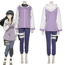 Anime Naruto Hinata Hyuga Cosplay Costume Whole Set Top Pants Leg Wrappings Kunai Bag