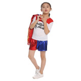 Kids Halloween Costume Harley Quinn Cosplay Costume Suit For Girls Boys