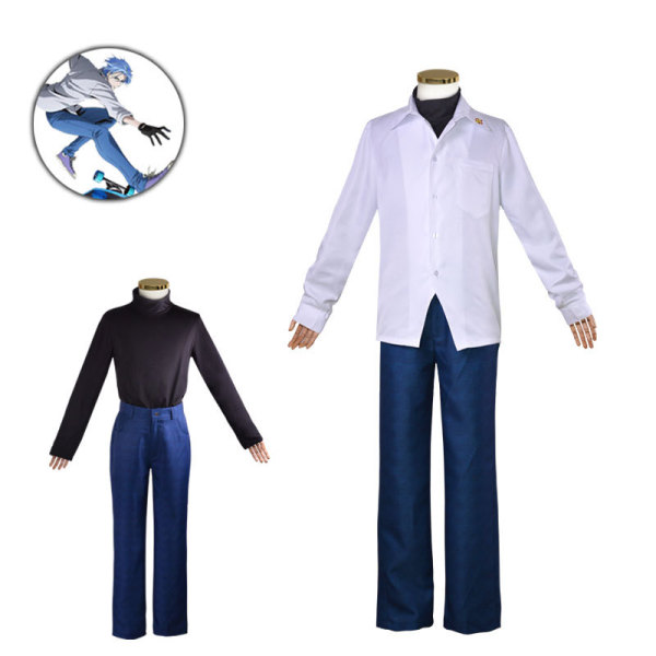 Anime Sk8 the Infinity Langa Hasegawa Cosplay Costume White Version Halloween Costume Outfit