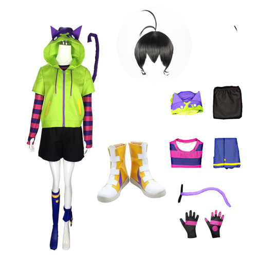 Anime Sk8 the Infinity Miya Chinen Cosplay Costume Whole Set With Wigs and Cosplay Shoes