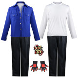 Anime Sk8 the Infinity Langa Hasegawa Cosplay Costume Blue Version Whole Set With Wigs and Shoes