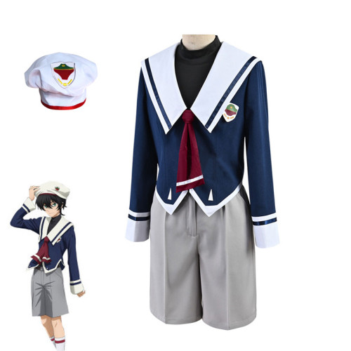 Anime Sk8 the Infinity Miya Chinen Cosplay Costume School Uniform With Hat Halloween Costume
