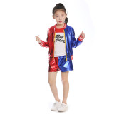 Kids Halloween Costume Harley Quinn Cosplay Costume Suit For Girls Boys