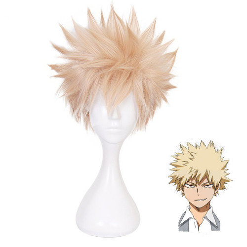 Anime My Hero Academia Bakugou Katsuki Cosplay Wigs