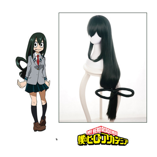 Anime My Hero Academia Asui Tsuyu FROPPY Cosplay Wigs Loong