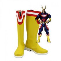 Anime My Hero Academia All Might Cosplay Boots Yellow