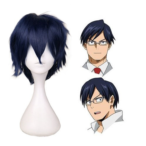 Anime My Hero Academia Tenya Iida Cosplay Costume School Uniform Suit With Wigs