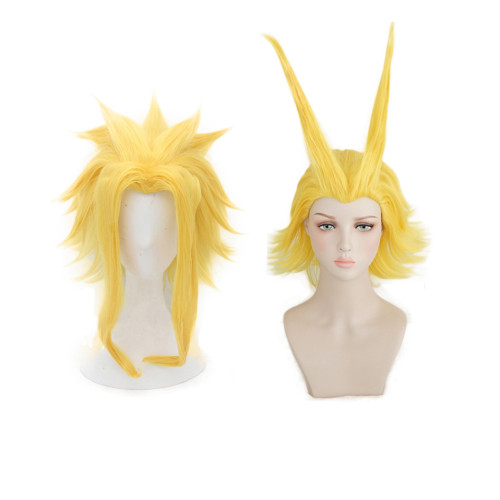 Anime My Hero Academia All Might Cosplay Wigs Yellow Two Styles