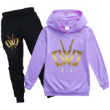 Chad Wild Clay Casual Sweatsuits Long Sleeve Pullover Hooded Sweatsuits and Pants Set