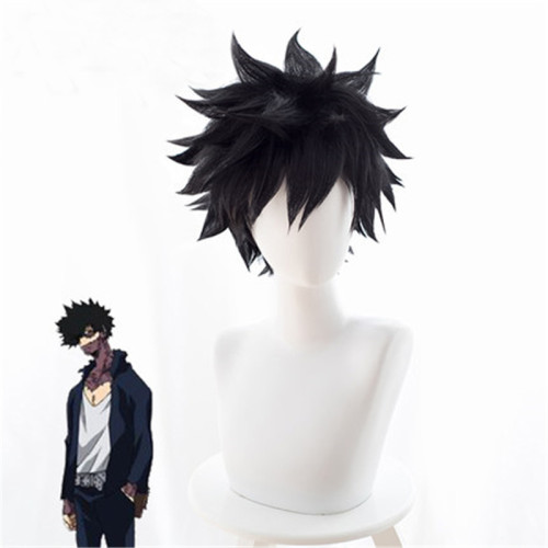 Anime My Hero Academia Dabi Cosplay Wigs Black