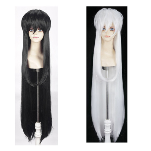 Anime Inuyasha Sesshoumaru Cosplay Wigs Black / White Long Wigs
