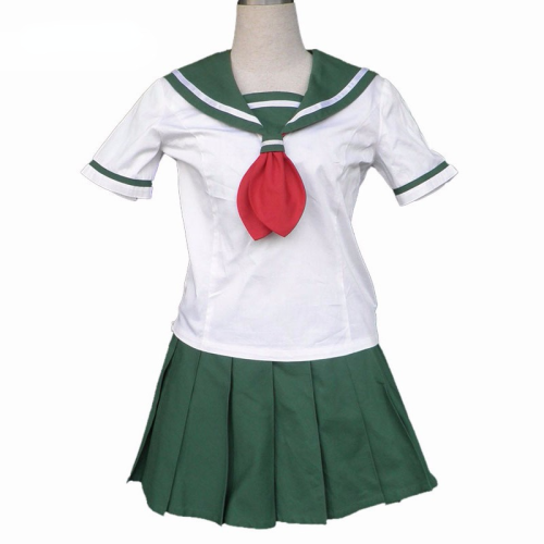 Anime Inuyasha Kagome Higurashi Cosplay Costume JK Uniform Costume Short Sleeve Version