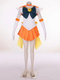 Anime Sailor Moon Sailor V Minako Aino Cosplay Costume With Wigs Halloween Sailor Uniform  Costume For Girls Women