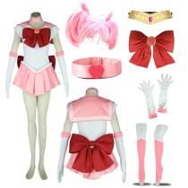 Anime Sailor Moon Tsukino Usagi Small Lady Serenity Chibiusa Cosplay Costume Whole Set With Wigs