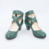 Anime Sailor Moon Sailor Neptune/Kaiou Michiru Cosplay Women Dark Green Shoes Accessories