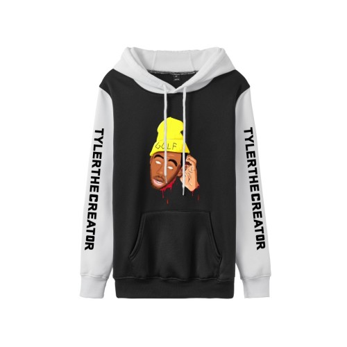 Tyler The Creator Contrast Color Hoodie Unisex Hooded Sweatshirt Long Sleeve Pullobver Tops