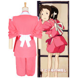 [Kids/ Adults] Anime Movie Spirited Away Ogino Chihiro Cosplay Costume Halloween Party Costume Outfit