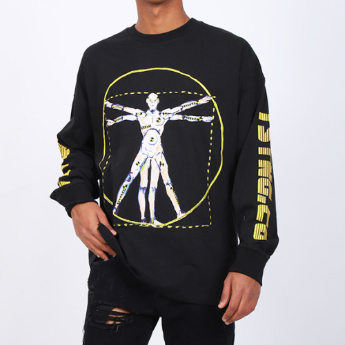 Asap Rocky Long Sleeve T-shirt Streetwear Retro T-shirt Men Women Hip Hop Pullover Sweatshirt