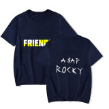Asap Rocky FRIENDS Tee Short Sleeve Casual T-shirt Street Style Tee For Men Women