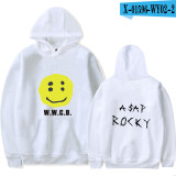 Asap Rocky Smile Face Hoodie Men Women Hip Hop Streetwear Casual Vintage Sweatshirt