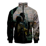 Asap Rocky Cool Kpop Zip Up Jacket Casual Street Style Coat Men Spring Autumn Winter Coat Outfit