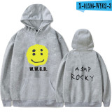 Asap Rocky Smile Face Hoodie Men Women Hip Hop Streetwear Casual Vintage Sweatshirt