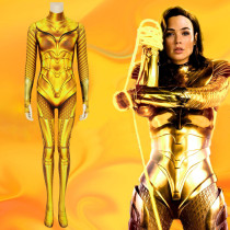 Wonder Women 1984 Cosplay Costume Zentai Golden Costume Jumpsuit