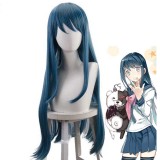 Danganronpa Sayaka Maizono Cosplay Blue Long Wigs Cosplay Accessories