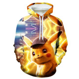 Pokemon  Fall and Winter Popular Hoodie Long Sleeves Unisex Loose Hoodie