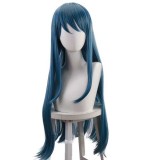 Danganronpa Sayaka Maizono Cosplay Blue Long Wigs Cosplay Accessories