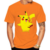 Pokemon Trendy Summer Loose T-shirt Short Sleeves Men Comfy T-shirt