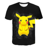 Pokemon Popular Round Neck Causual T-shirt Short Sleeves Unisex T-shirt