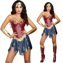 Wonder Women Cosplay Costume Girls Women Halloween Cosplay Dress Outfit