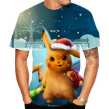 Pokemon Trendy Summer Loose T-shirt Short Sleeves Men Comfy T-shirt