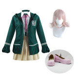 Danganronpa Nanami ChiaKi Halloween Whole Set Cosplay Costume With Wigs and Cosplay Shoes Set Halloween Costume Outfit