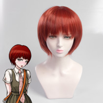 Anime Danganronpa Koizumi Mahiru Halloween Cosplay Wigs Red Short Wigs For Girls