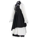 Danganronpa V3 Tojo Kirumi Full Set Costume Halloween Cosplay Maid Dress With Wigs Set
