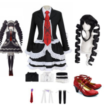 Danganronpa Celestia Ludenberg Celeste Full Set Costume With Wigs and Shoes Taeko Yasuhiro Cosplay Costume Set