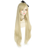 Danganronpa Sonia Nevermind Cosplay Long Wigs With Hair Decor Bow