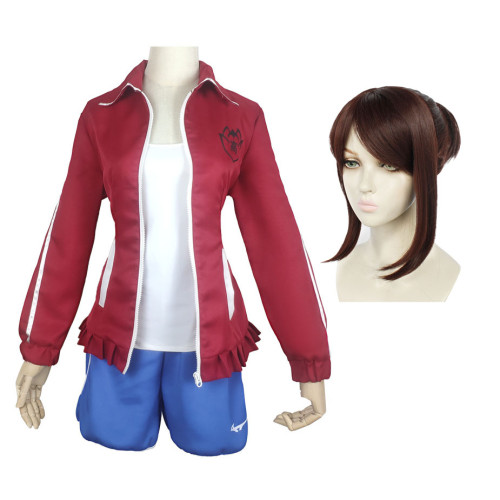 Danganronpa Aoi Asahina Coaplay Costume Whole Set With Wigs Jacket Vest Shorts Halloween Cosplay Outfit