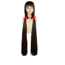Copy Danganronpa V3 Tojo Kirumi Cosplay Wigs Halloween Cosplay Accessories Wigs WIth Hair Decor