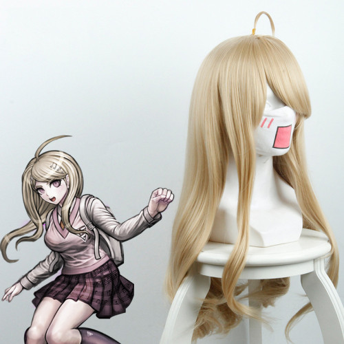 Danganronpa V3 Kaede Akamatsu Cosplay Accessories Cosplay Wigs Long Golden Wigs