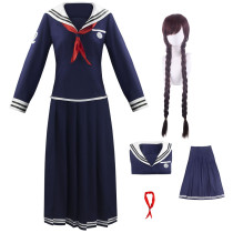 Danganronpa Toko Fukawa Coaplay Costume Full Set Cosplay Sailor Suit Uniform With Wigs Set Halloween Party Outfit