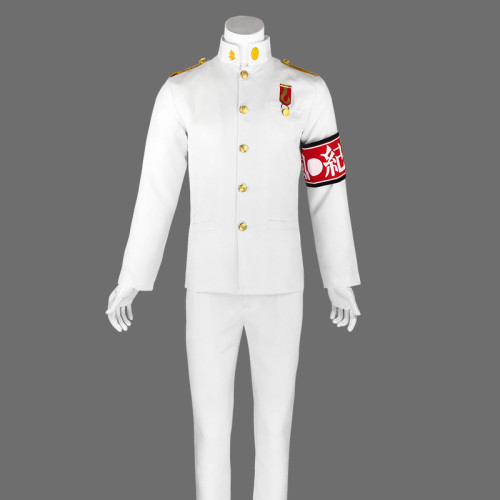 Danganronpa Kiyotaka Ishimaru White Uniform Costume Full Set Halloween Cosplay Suit