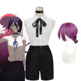 Anime Chainsaw Man Lady Reze Full Set Cosplay Costume Uniform With Cosplay Wigs Halloween Party Cosplay Outfit