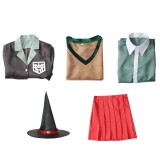 Danganronpa V3 Yumeno Himiko Witch Costume Halloween Cosplay Uniform With Hat Girls Women Halloween Party Outfit