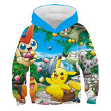 Pokemon Kids Fashion Casual Hoodie Long Sleeves Unisex Hoodie