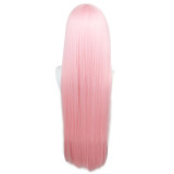 Anime Darling In The Franxx ZERO TWO 002 Strelizia Cosplay Wigs Pink Long Wigs With Hari Band